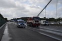 Schwerer LKW VU PKlemm A 4 Rich Olpe auf der Rodenkirchener Bruecke P201